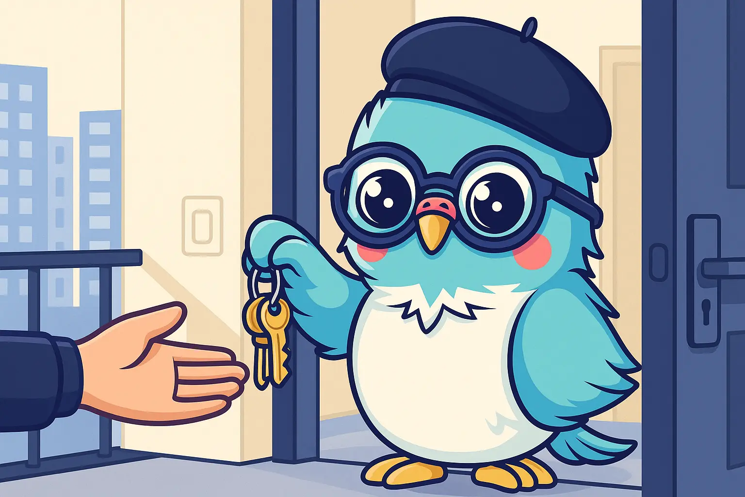 Short-term rental host messages in French